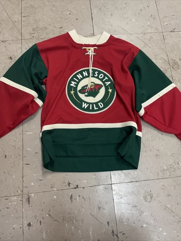 Minnesota Wild Jersey Sweater Used Worn Rare Youth Medium/Small Cover