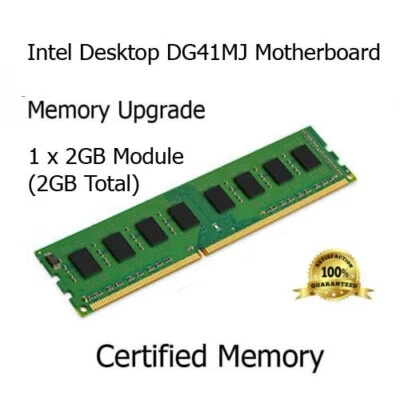 2GB DDR2 Memory Upgrade for Intel DG41MJ Motherboard PC2-6400U Computer RAM - Image 1 of 2