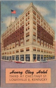 Postal de Louisville, Kentucky HENRY CLAY HOTEL Street View/Lino Curteich 1956 - Imagen 1 de 2