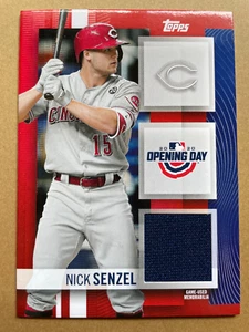 Nick Senzel 2020 Topps Opening Day Patch Relic Cincinnati Reds - Picture 1 of 2