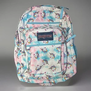 Jansport Zaino Unicorno Grande Studente Multicolore Rosa Bianco JS0A47JK - Foto 1 di 14