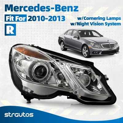 For 2010-2013 Mercedes-Benz W212 Xenon/HID Headlight w/AFS Projector Passenger - Изображение 1 из 4