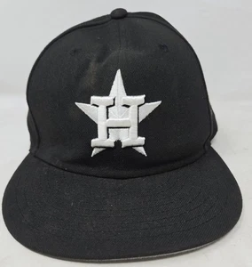 New Era Houston Astros Fitted Baseball Hat Custom Lean H Town OG 5950 Size 6 7/8 - Picture 1 of 9