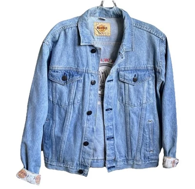 Chaqueta vaquera bordada de colección años 90 Hard Rock Café San Antonio Texas para mujer 12 Foto 1 de 4