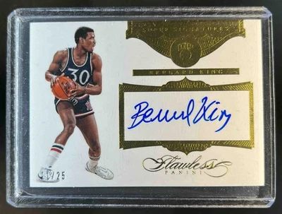 2015-16 Flawless Bernard King Super Signatures Auto #11/25 Knicks - Image 1 of 2