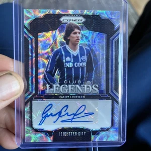 2024-25 Panini Prizm EPL Gary Lineker Club Legends Auto Leicester City - Picture 1 of 2