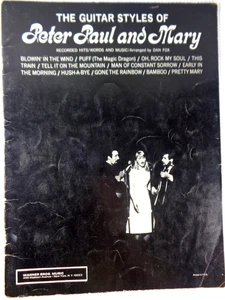 The Guitar Styles Of Peter Paul and Mary Recorded Hits with Lyrics 1964 VG! - Picture 1 of 3