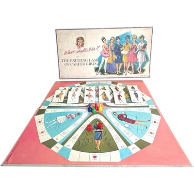 Vintage 1966 Board Game Selchow & Righter What Shall I Be Career Game for Girls - Image 1 of 4