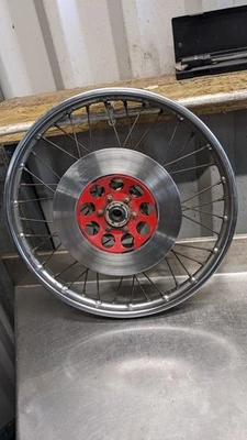 RUEDA DELANTERA HONDA CB200 18 X 1.60 DISCO FRENO DELANTERO CB 200 T T TWIN CB200T Foto 1 de 4