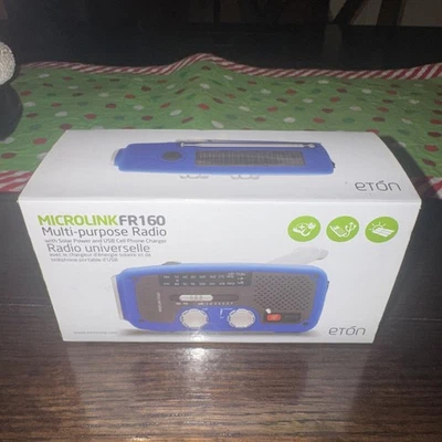 Radio multiusos para exteriores Eton Microlink FR160, cargador de teléfono celular energía solar Foto 1 de 2