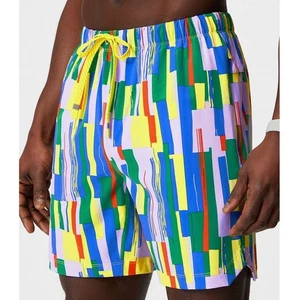 Men's Fabletics The Fundamental Short Multicolor Abstract Pattern Size M - Picture 1 of 5
