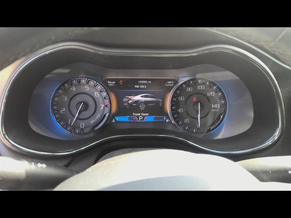 Chrysler 200 2015 velocímetro clúster sedán C 140 MPH pantalla de visualización de 7"   Foto 1 de 4