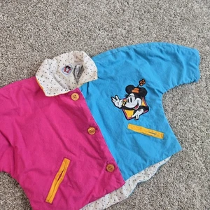 Vintage Disney Color Bock No Fading Embroidered 18m Baby Steppjacke - Bild 1 von 10