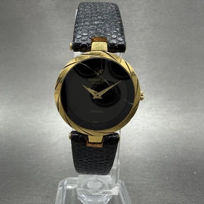 Reloj Raymond Weil Othello Mujer 23mm Esfera Negra Tono Dorado 125-2 Batería Nueva Foto 1 de 4