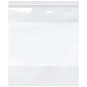 Plymor 13" x 15", 2 Mil with White-Block Zipper Reclosable Plastic Bags - Picture 1 of 2