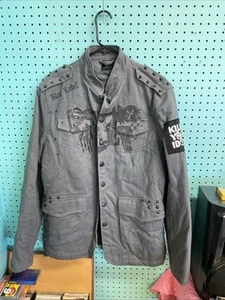 BLAC LABEL Lined Coat Psycho Killer KILL YOUR IDOLS Black Jacket Medium - Picture 1 of 7