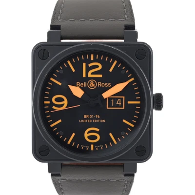 Bell & Ross BR01-96 Limited Edition "Halloween" 46mm Black PVD Men's Watch + Box - Image 1 of 4