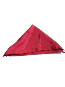 ALFANI Mens Maroon Solid Pocket Square - Picture 1 of 3