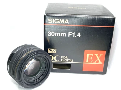【OPEN BOX】SIGMA 30mm F1.4 EX DC HSM Lens for Nikon Mount w/ Box From Japan - Image 1 of 4