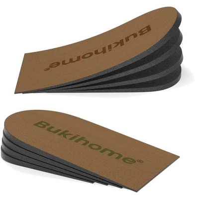 Fersenkeil 4 Schichten Einlagen 2 Stück gegen Fersensporn Achillessehnen Braun - Bild 1 von 4