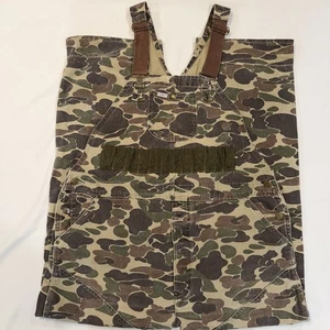 Carhartt vintage Bib Camo Hunting Overalls Bu103, 38x30 Mens Usa 80s - Picture 1 of 14