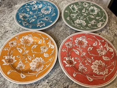 Platos de ensalada de melamina Williams Sonoma Iznik - 8,5" - Juego de 4 - Mezclados  Foto 1 de 4