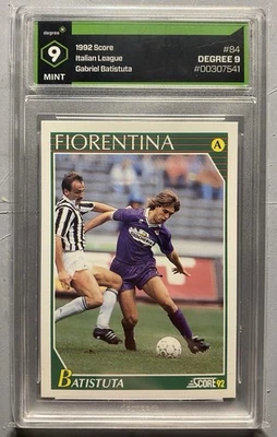 1992 Score Italian League Gabriel Batistuta Degree 9 - Image 1 of 2