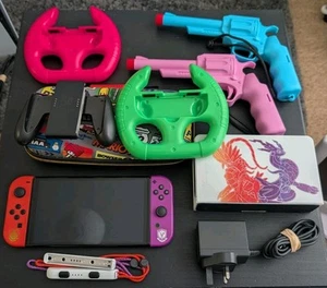 Nintendo Switch (OLED Model) HEG-001 Pokémon Scarlet & Violet Edition - 64GB - Picture 1 of 10