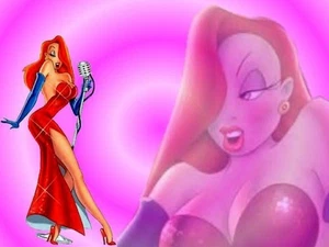 JESSICA RABBIT Sticker Or Magnet  11cm x 9cm, Free Australia Post - Foto 1 di 1