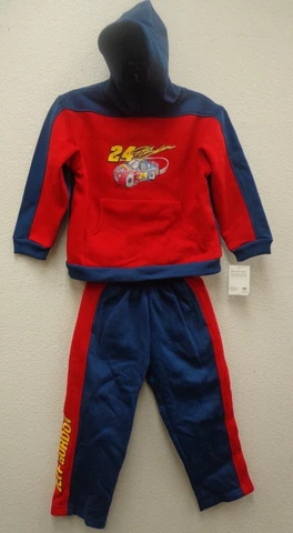 Jeff Gordon # 24 Boys 2 Piece Hoody and Sweat Pant Set Size 7 Cover