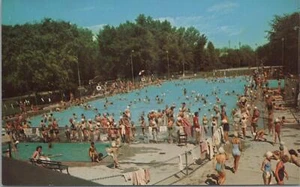 Postcard Green Bay Joannes Park Pool Green Bay WI - Picture 1 of 2