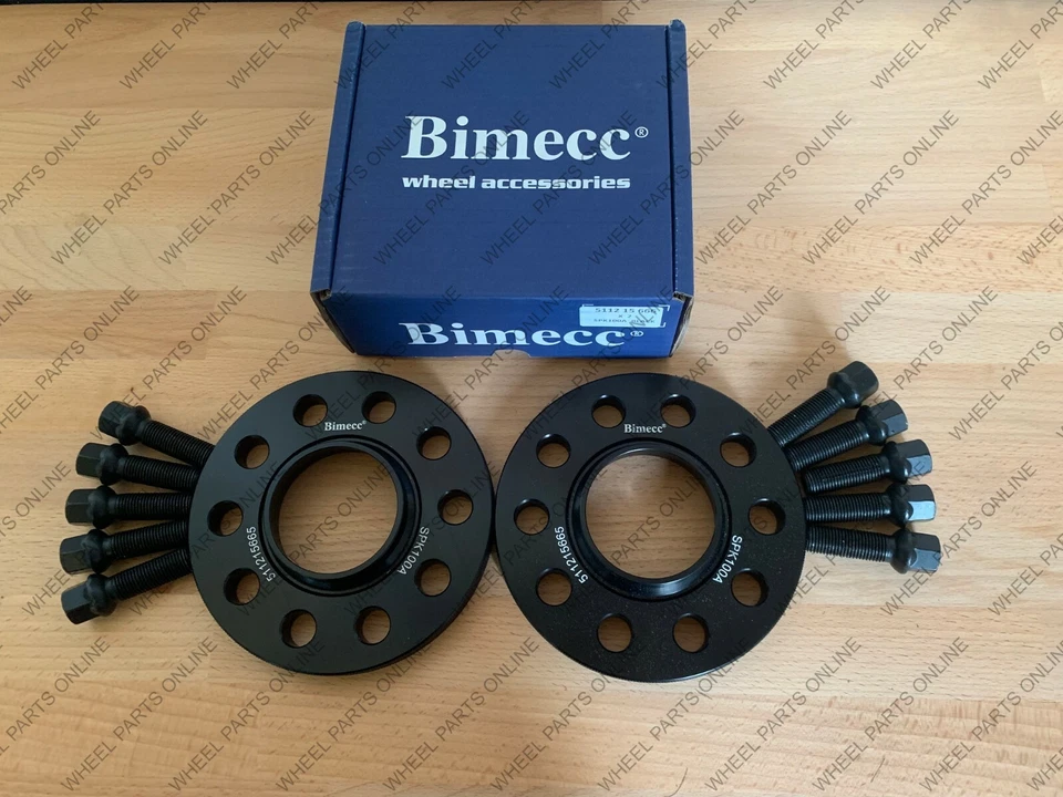PAR DE ESPACIADORES DE LLANTAS DE ALEACIÓN BIMECC + PERNOS DE RADIO 20MM 5X112 66.6 AUDI A6 S6 RS6 C7 Foto 1 de 1