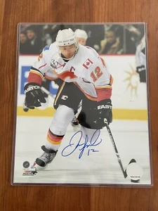 Signed JAROME IGINLA Calgary Flames Autographed 8x10 Photo NHL Hockey - Picture 1 of 2