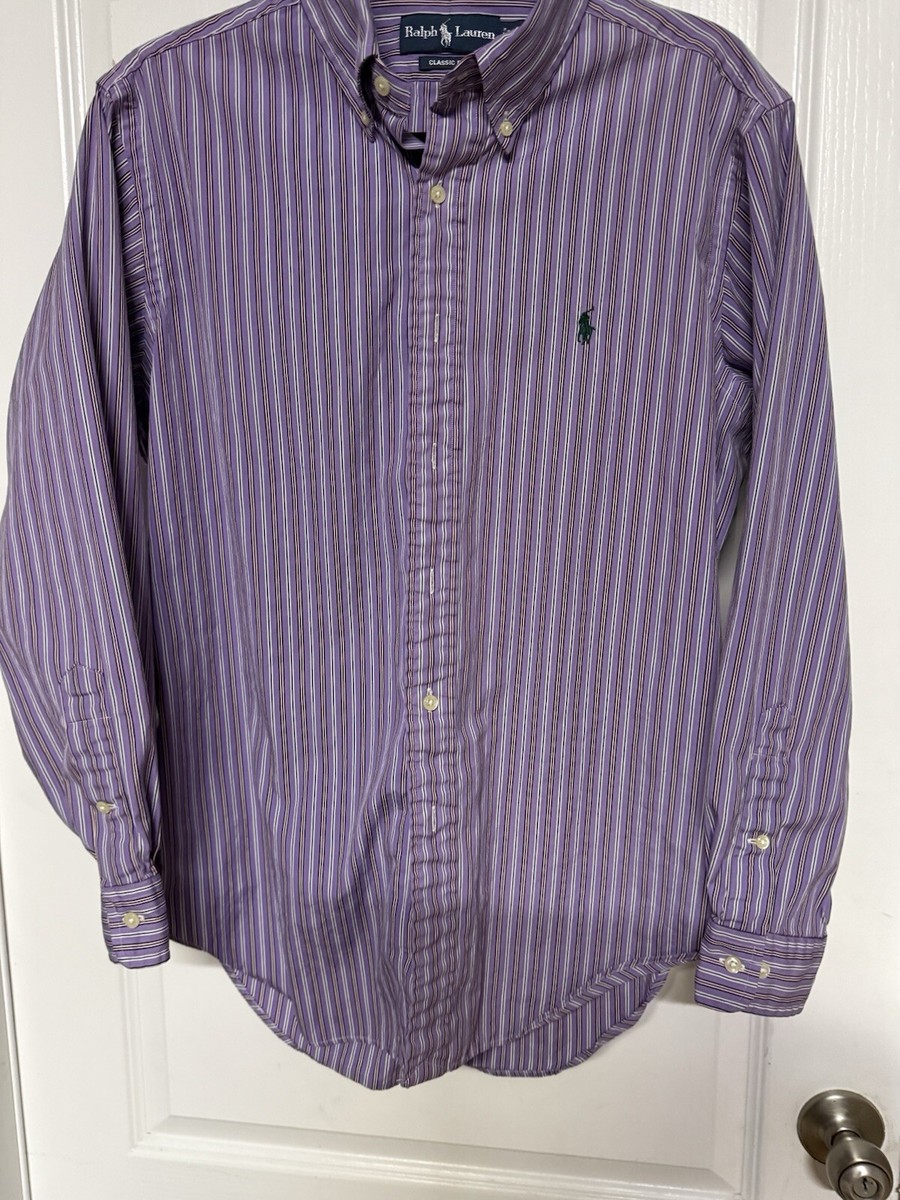 Preços baixos em Roxo Polo Ralph Lauren camisa de ajuste Preços baixos em Roxo Polo Ralph Lauren camisa de ajuste