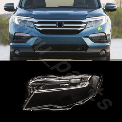 Carcasa de lente transparente para faro izquierdo + pegamento de sellado para Honda Pilot/Ridgeline 2016-2021 Foto 1 de 4