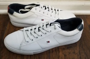 Tommy Hilfiger Corporate Leather  Vulc Mens White Casual Sneakers Size 11.5 US - Picture 1 of 6