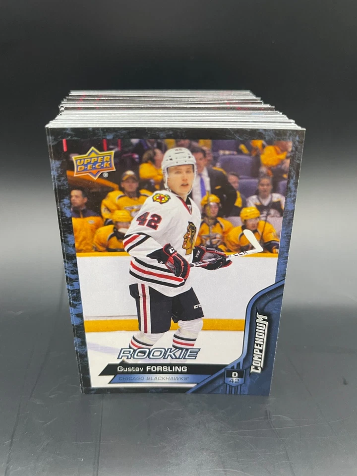 Upper Deck Hockey Compendium 2016-2017 Blue/Red Rookie Cards You Pick From List! - Image 1 of 1