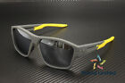 PUMA PU0328S 002 Rectangular Squared Injection Grey Black 58 mm Men's Sunglasses
