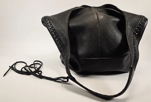 Bolso de Hombro REBECCA MINKOFF Cuero Negro Sin Forro Hobo Whipstitch HU17UWH42 - Imagen 1 de 17