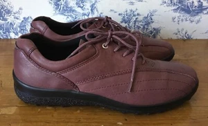 Hotter ‘Tone’ Maroon/Grape Coloured Leather Lace Up Casual Shoes U.K. 5.5 Std - Picture 1 of 10