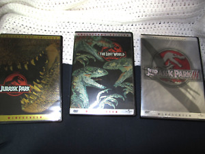 Jurassic Park the Lost World Jurassic Park Iii 1 2 3 Dvd Movies lot Ln Dinosaurs