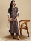 Women Designer Silk Blend Kurti Party Wear Bollywood Kurta Pant Dupatta Set