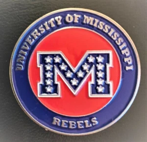 University of Mississippi (Ole Miss) - Rebels - Golf Ball Marker - Picture 1 of 3