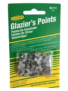 Fletcher Push Points 50, 100, 200 Glazing Picture Frame Framing Glass Glaziers - Picture 1 of 3