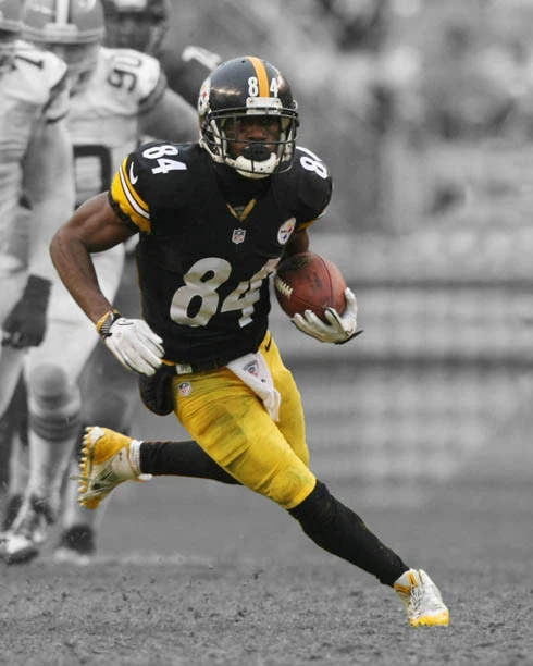 Impresión de póster brillante 8x10 de los Pittsburgh Steelers ANTONIO BROWN Foto 1 de 1