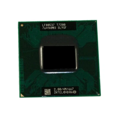 Intel Core 2 Duo T7200 SL9SF 2.0 GHz Dual-Core 667Mhz Socket 479 CPU Processor - Image 1 of 2