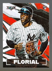 Tarjeta de novato ESTEVAN FLORIAL RC 2021 Topps Fire NUEVA YORK YANKEES #28 - Imagen 1 de 2