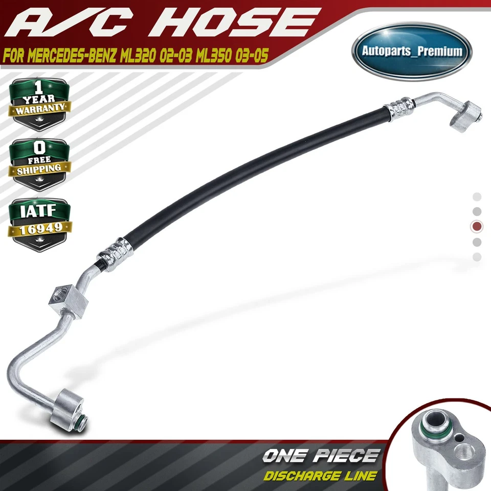Línea de descarga para Mercedes-Benz ML320 2002-2003 ML350 2003-2005 V6 3,2 L 3,7 L Foto 1 de 4