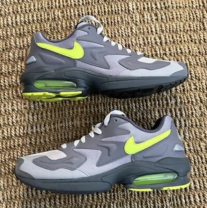 Nike Air Max2 Light Gunsmoke/Volt-Vast Grey Running Shoe; New; NWB; Men’s 10.5; - Picture 1 of 19