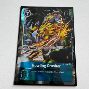 Howling Crusher Alternate Art Foil - BT1-101 - NM - Digimon TCG FOIL - Picture 1 of 1
